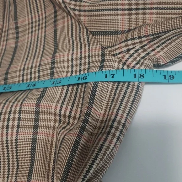 MICHAA Plaid Trench Coat NWOT